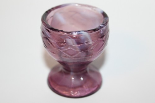Purple white slag salt - white, dip