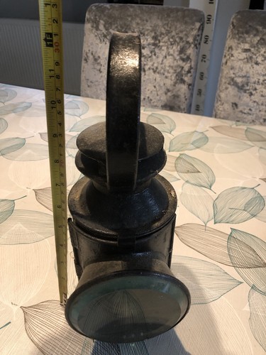 Vintage railway oil lamp - oil,