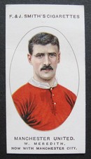 F & J Smith FOOTBALL CLUB RECORDS 1917 #34 MANCHESTER UNITED Billy Meredith