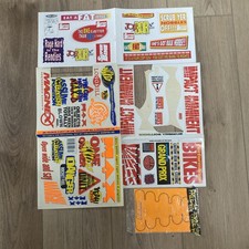 Collection Vintage 90s Motorcycle & Car Magazine Stickers Collectable Superbike