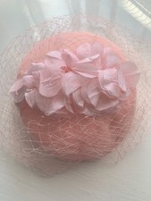 Pillbox hat with birdcage - hat,