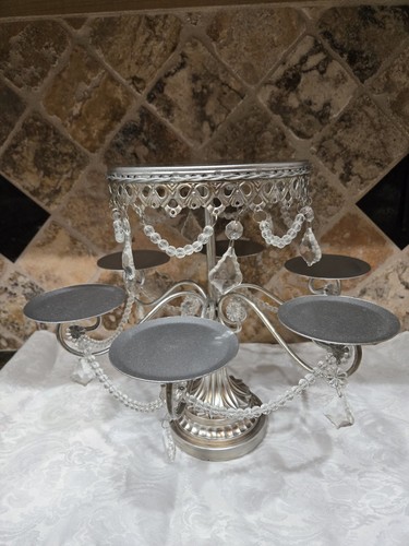 Large wedding crystal - large, silver