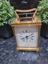Brass Carriage Clock De La