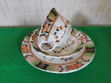 Antique Sutherland China Art Trio - Cup Saucer Plate - Imari Colours Floral
