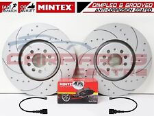 FOR VW GOLF MK4 R32 AUDI TT ROADSTER 3.2 FRONT GROOVED BRAKE DISCS MINTEX PADS