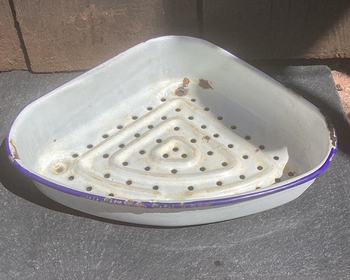 Vintage enamel corner - enamel, kitchen