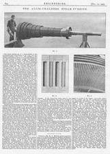 The Allis Chalmers Steam Turbine Antique Engineering Print 1905