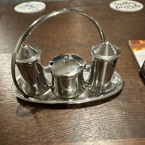 Old hall silver metal - old, salt