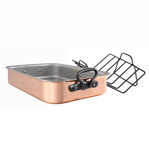 Mauviel copper roasting pan - copper,