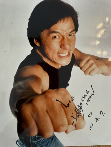 Jackie chan genuine signed - jackie,