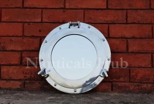 Nautical silver porthole - silver,
