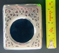 VICTORIAN STERLING SILVER POCKET WATCH HOLDER/ STAND / CASE 1901 