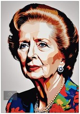 Margaret Thatcher British Prime Minister Poster Wall Decor Home Art Prints A4