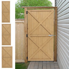 Wooden Pedestrian Side Gate Heavy Duty Garden Gate Flat Top Pine Fence Shed Door
