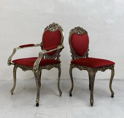 Unusual pair gilt metal - unusual,