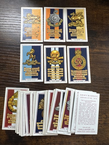Gallaher cigarette cards army - cards,