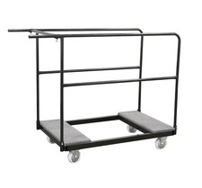 Black Folding Table Cart for