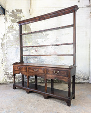 Georgian oak welsh dresser - oak,