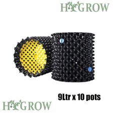 10 X Air Pots 9L AIRPOTS Root Pruning Pots Hydroponic Garden, Re useable.