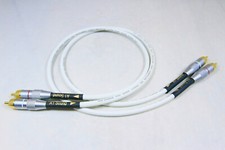 Van Damme White Ultra X Analogue Interconnect Pair Cable 0.5 m RCA-RCA Phono