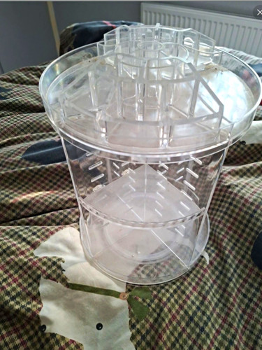 Clear plastic rotating - clear,