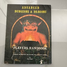 Advanced Dungeons & Dragons D&D Players Handbook UK Softcover 2nd Print 1979 C