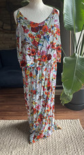 Label Be Floral Print Viscose Sleeveless Layered Top Maxi Dress.... Size 20