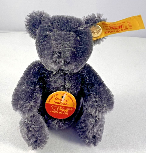 Steiff miniature dark grey - miniature,