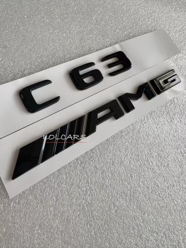 Gloss black c63 - gloss, letter