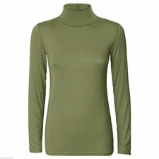 LADIES WOMENS  POLO NECK ROLL