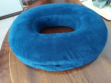 velvet doughnut zip ring portable aid seat cushion