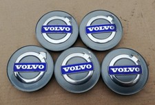 5x GENUINE VOLVO ALLOY WHEEL CENTRE CAPS 30666913 64mm