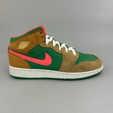 Nike Air Jordan 1 Mid GS Wheat Watermelon DX4365-700 Sports Youth Trainers UK6