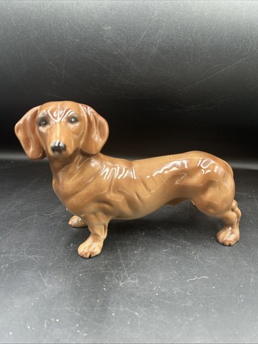 Vtg ceramic dachshund sausage - vtg,