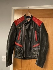 Interstate Leather Jacket Vintage Leather Mens Biker Jacket