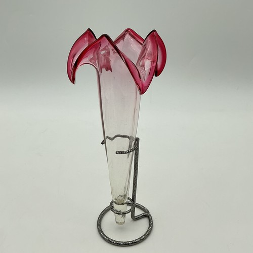 Vintage cranberry and clear - vintage,