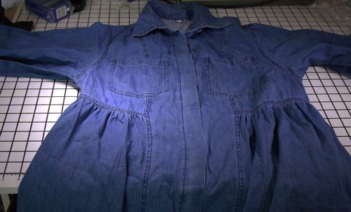 Womens longer denim like - , dress