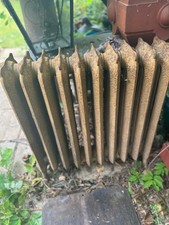 Large Original Ornate Reclaimed  Victorian Cast Iron Column Radiator