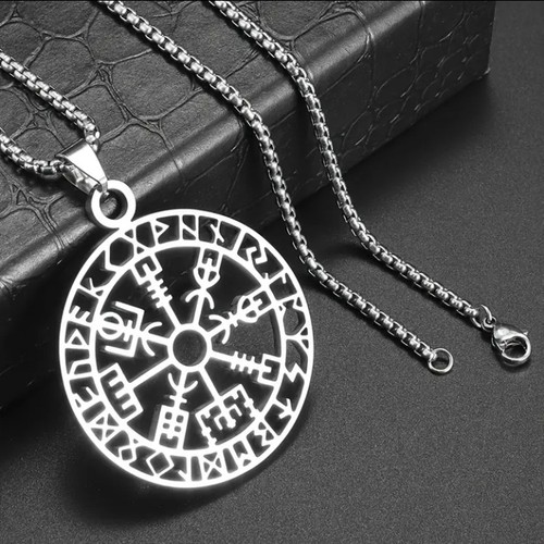 Viking compass necklace nordic - viking,