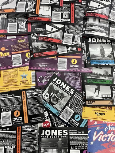 Jones soda labels lot - labels, of