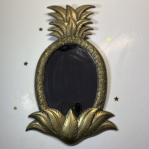 Brass pineapple mirror wall - brass,