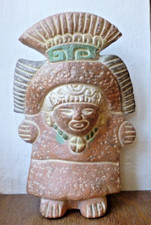 Mexican Idol Figure Statue . Zapotec. Signed Mexico to base.