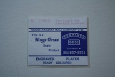 OO GAUGE NAME PLATES For D9010