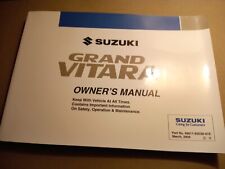Suzuki Grand Vitara owners manual (2002-2005)