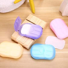 Foaming Scented Soap Flakes Washing Hand Paper Slice Sheets Travel Portable