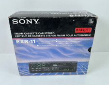 (NEW) Vintage Sony EXR-11 AM/FM Cassette Car Stereo Radio Audio Deck