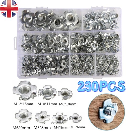 230pcs four pronged nuts - four, t