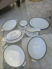Spode Tuscana white gold green