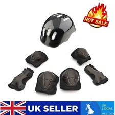 Boys & Girls Kids 7Pcs/Set Skate Cycling Bike Safety Helmet Knee Elbow Pads