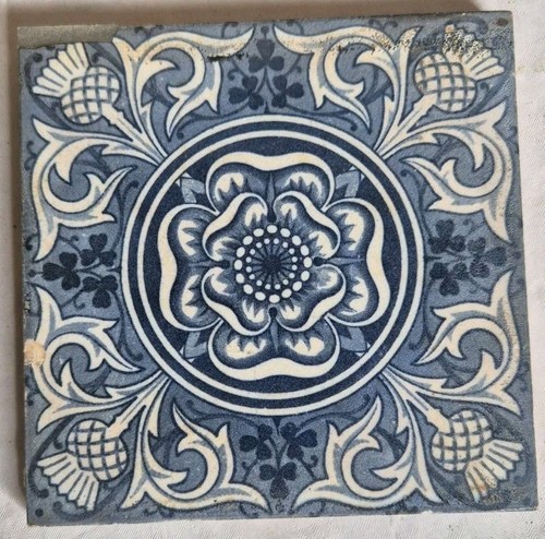 Antique tile minton hollins - antique,